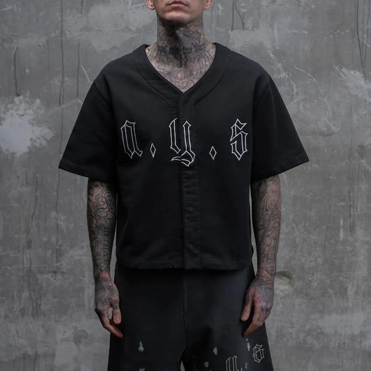 ASKYURSELF AYS LA Baseball Shirt in Black