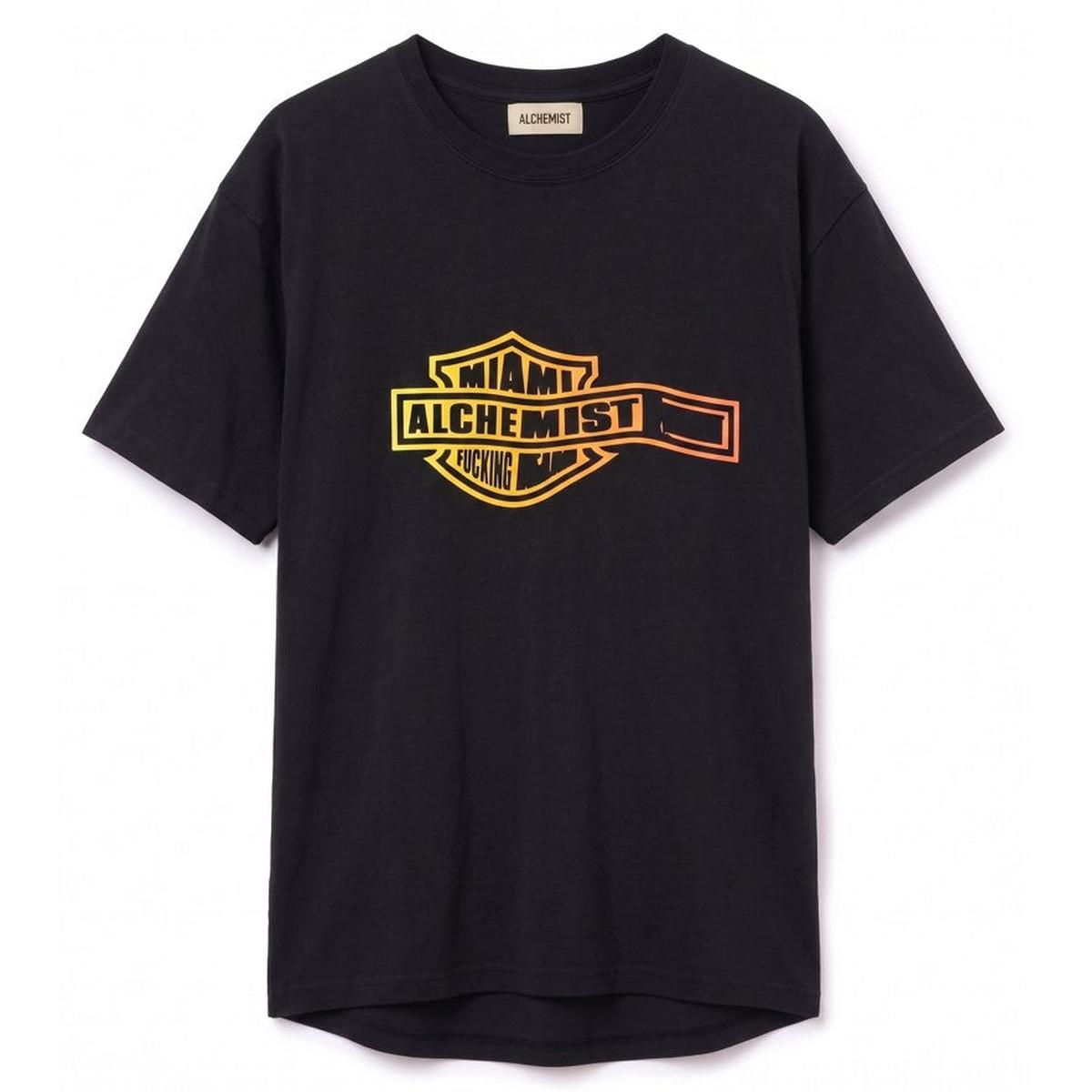 Alchemist Wavy Alchemist T-Shirt 2 in Jet Black