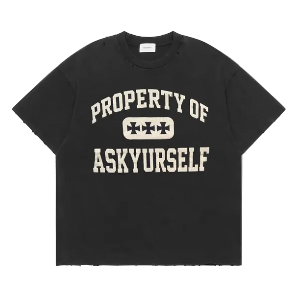 ASKYURSELF Property T-Shirt in Vintage Black