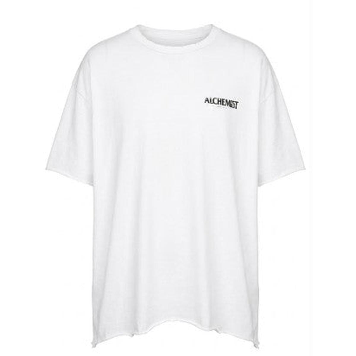 Alchemist Distressed Logo Optic White T-Shirt