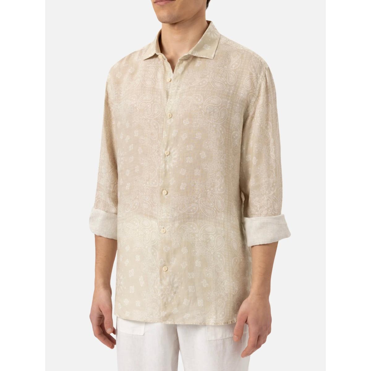 MC2 Linen Shirt Pamplona With Bandanna Print