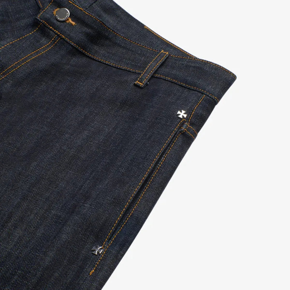ASKYURSELF Indigo Denim Jeans Shorts in Raw Indigo