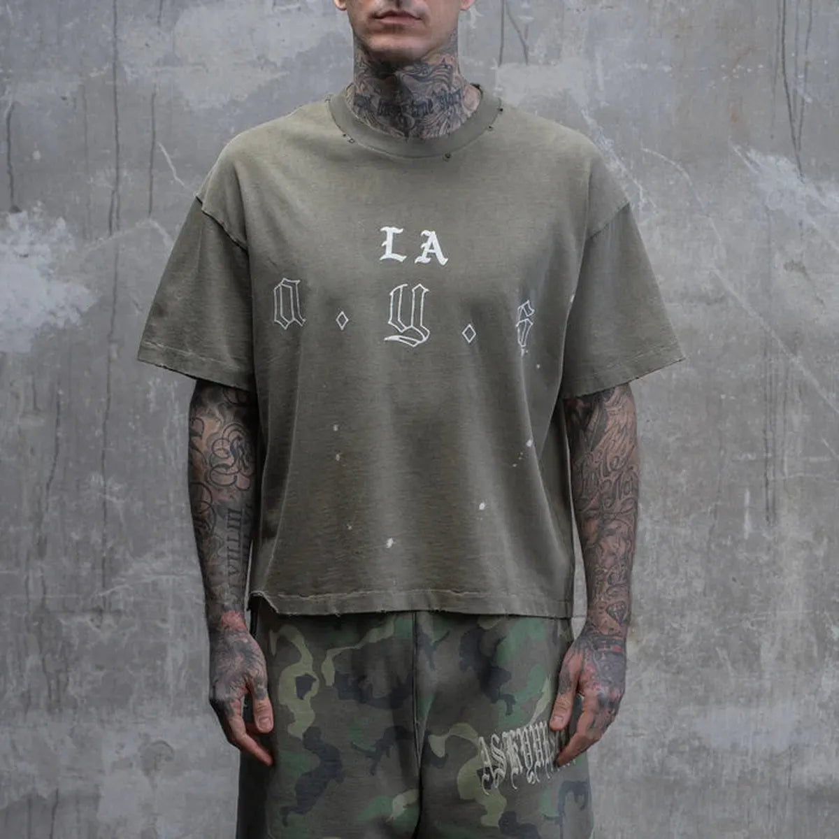 ASKYURSELF LA AYS T-Shirt in Vintage Brown