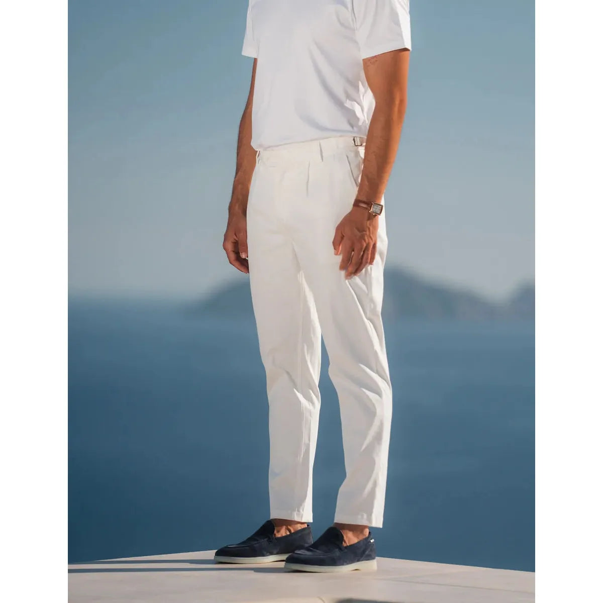 Belier Monaco Chino Trouser - White