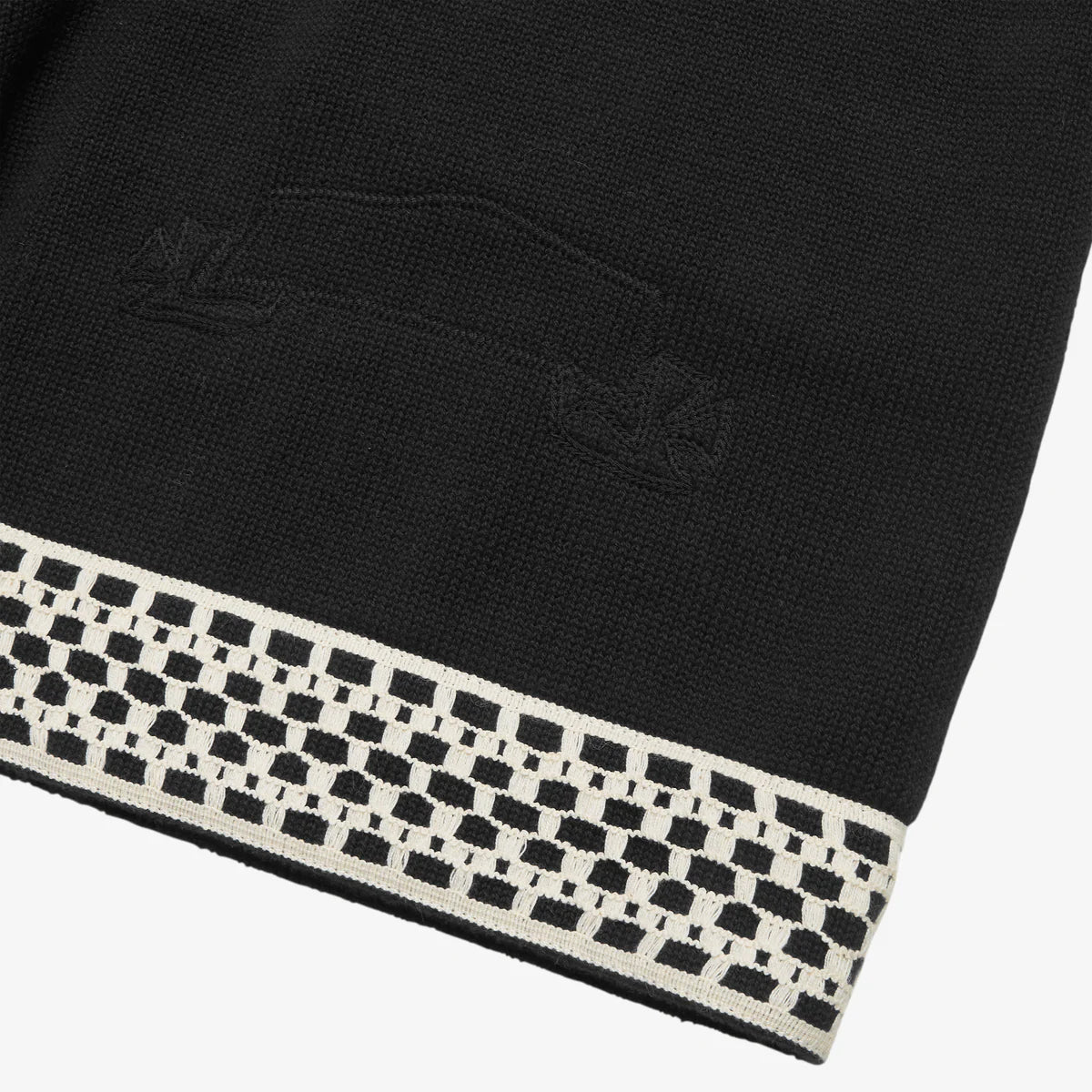 ASKYURSELF - CHECKERBOARD KNIT SHORTS