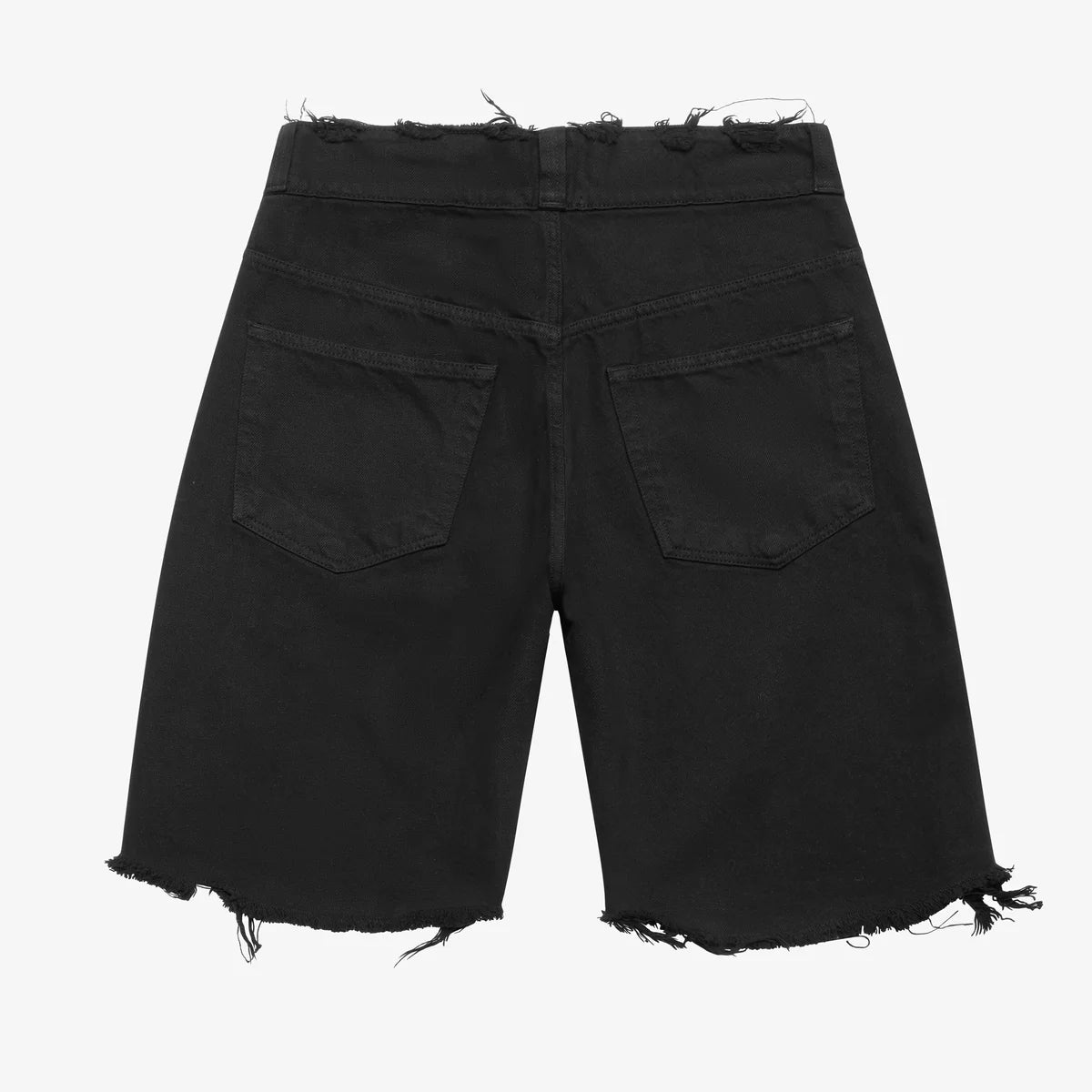 ASKYURSELF - BAGGY CHECKERED DENIM SHORTS