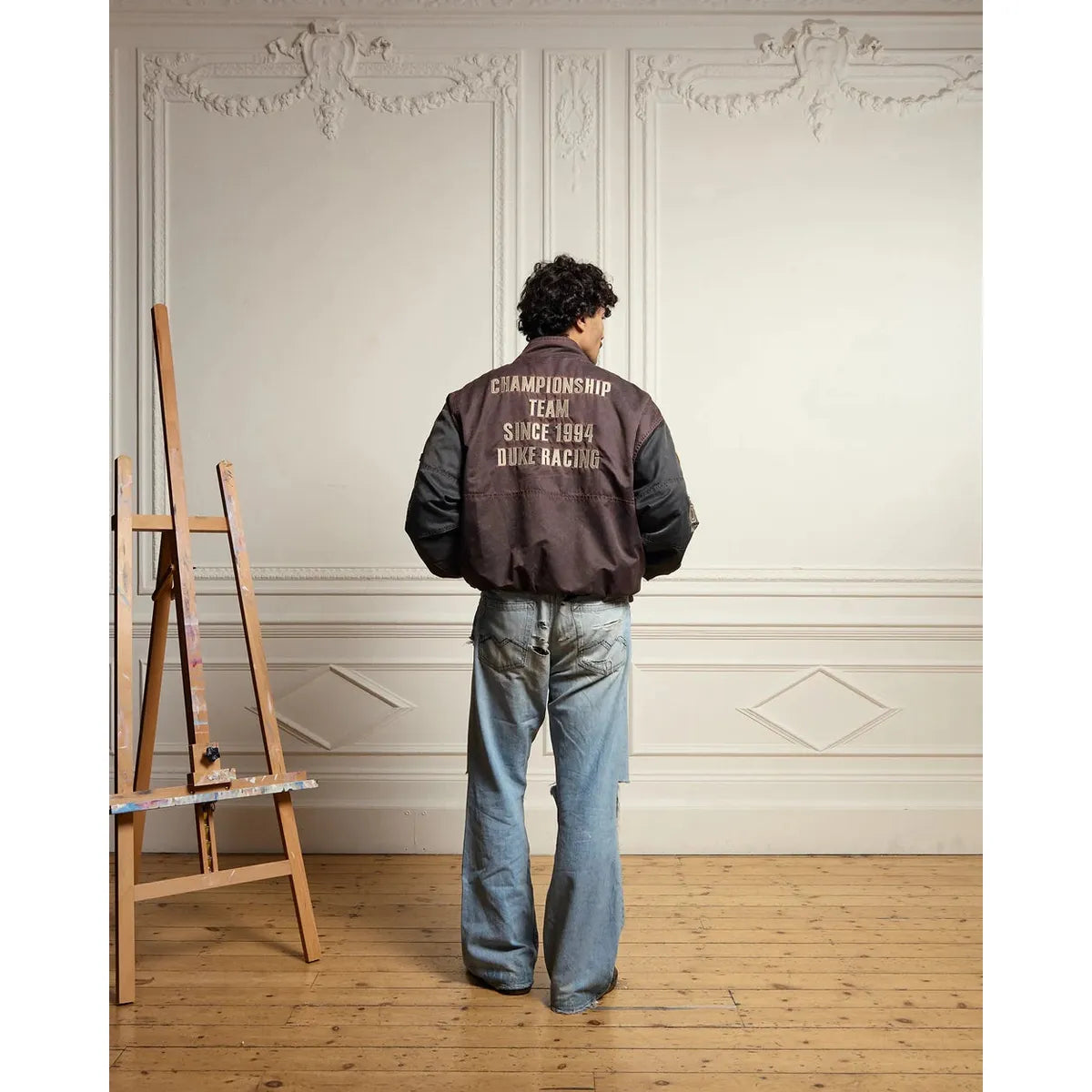 Duke + Dexter DR4 Trackside Vintage Mauve Bomber Jacket