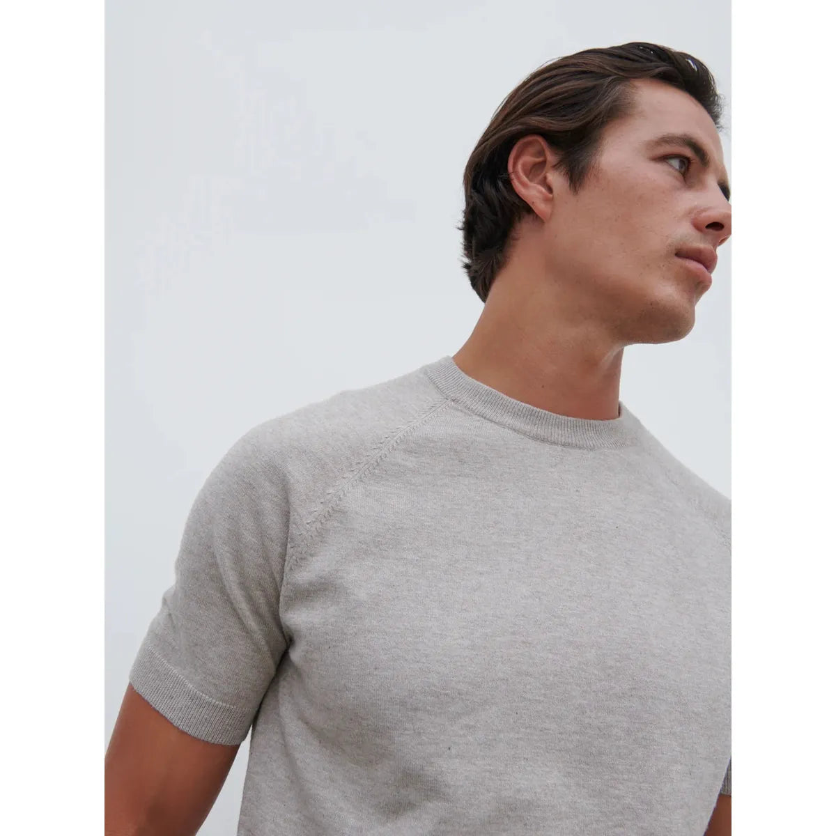NOBL Archer Knit Top Light Taupe
