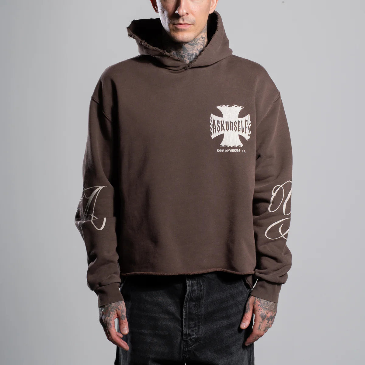 ASKYURSELF - RAW AY CROSS HOODIE