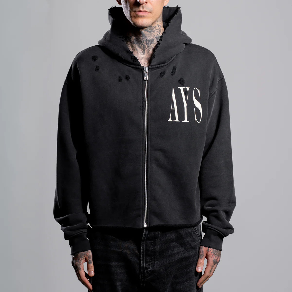 ASKYURSELF - RAW CALI BANNED ZIP HOODIE