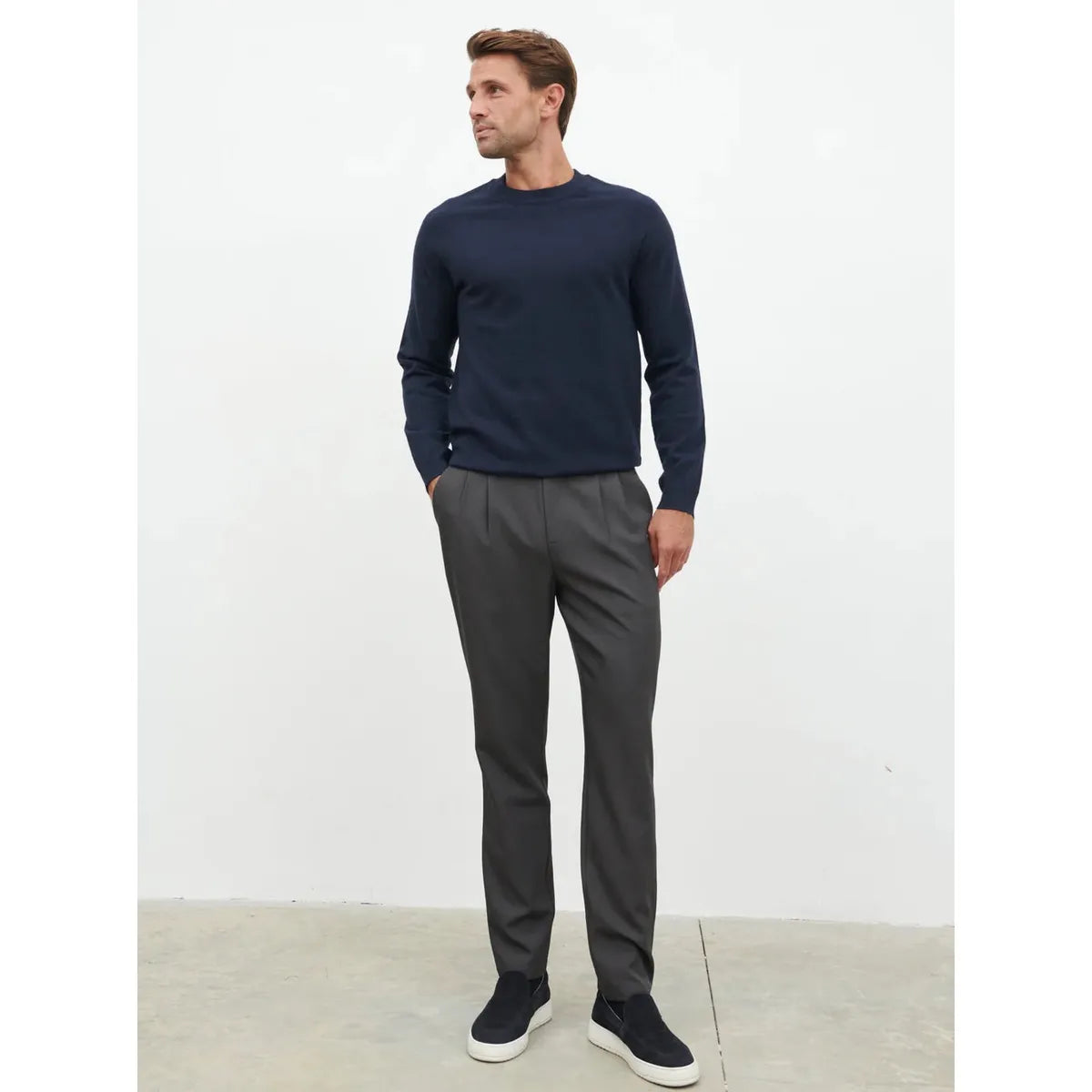 NOBL Axton Tailored Trousers Charcoal