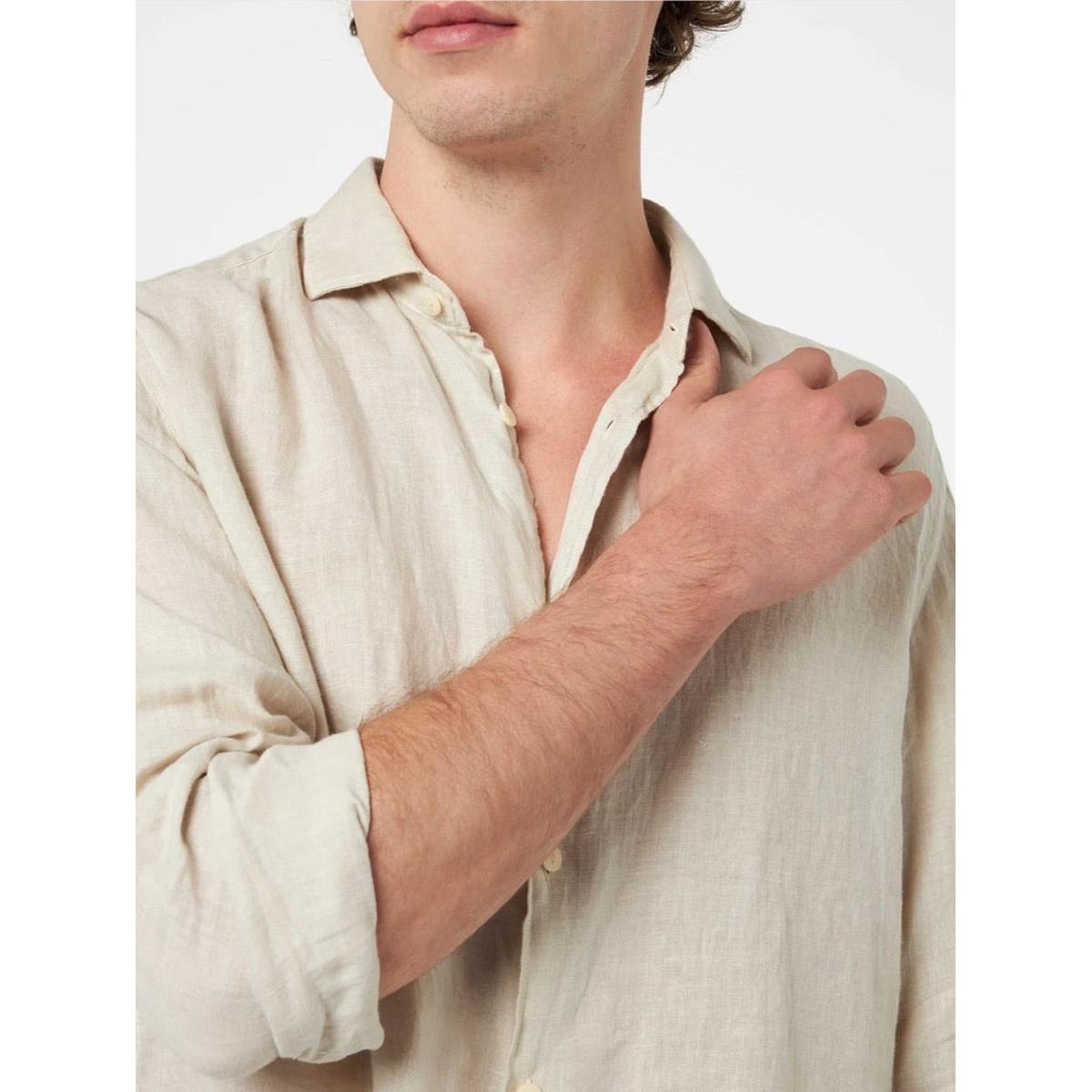 MC2 Man Beige Linen Shirt Pamplona