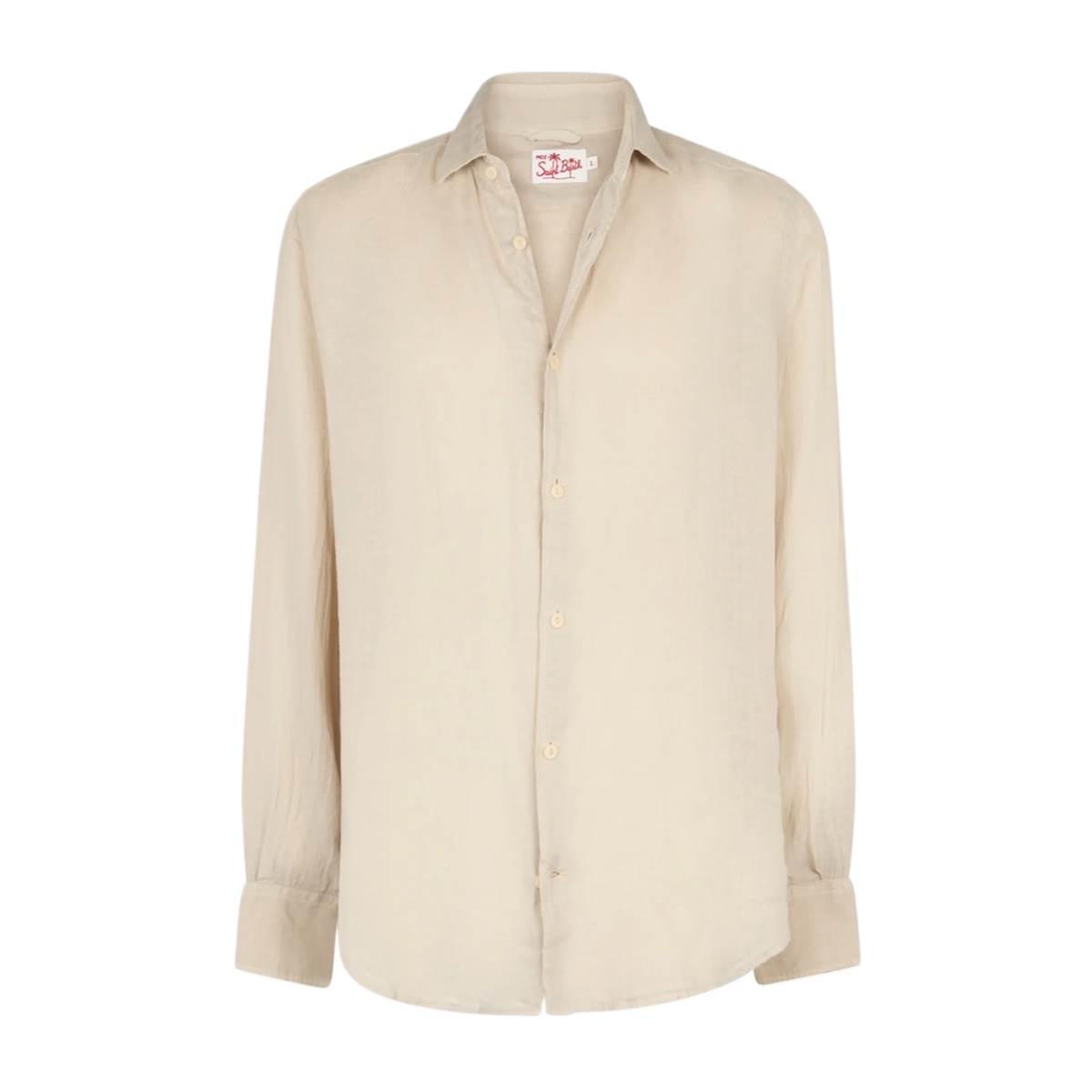 MC2 Man Beige Linen Shirt Pamplona