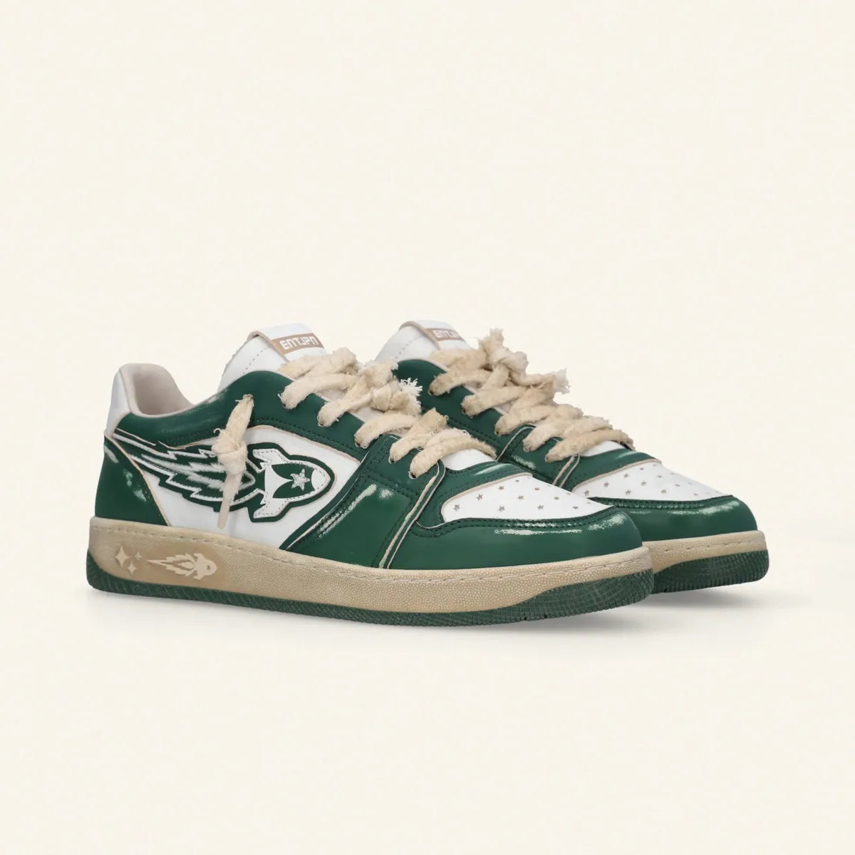 Enterprise Japan Egg Rocket Sneakers Green/White