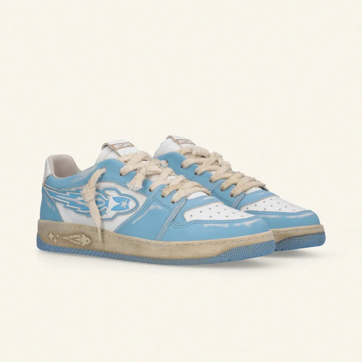 Enterprise Japan Egg Rocket Sneakers Light Blue/White