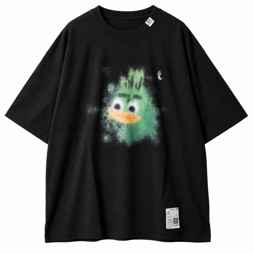 Maison Mihara Yasuhiro Leon Print T-Shirt in Black