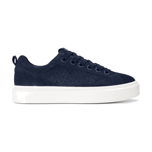 Cleens Ace Woven Suede Sneakers in Midnight
