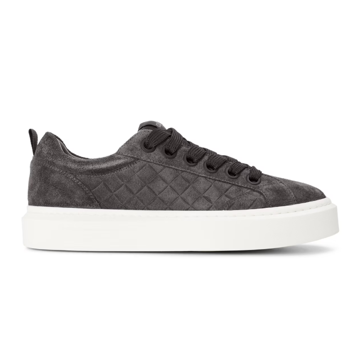 Cleens Ace Woven Suede Sneakers in Graphite