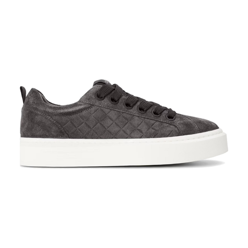 Cleens Ace Woven Suede Sneakers in Graphite