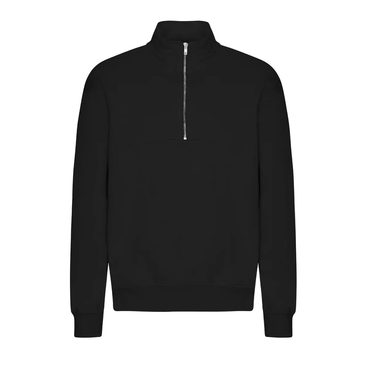 Colorful Standard Organic Quarter Zip - Deep Black