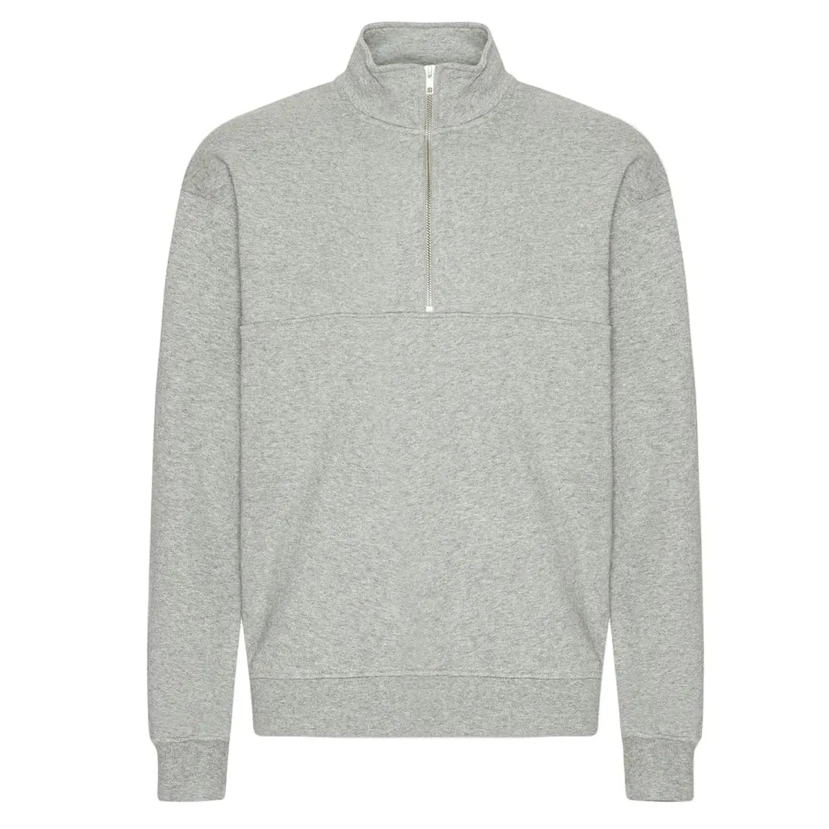 Colorful Standard Organic Quarter Zip - Heather Grey
