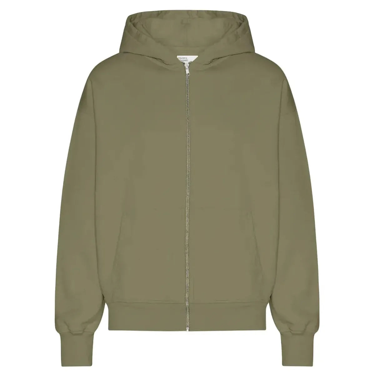 Colorful Standard Organic Oversized Zip Hood - Dusty Olive