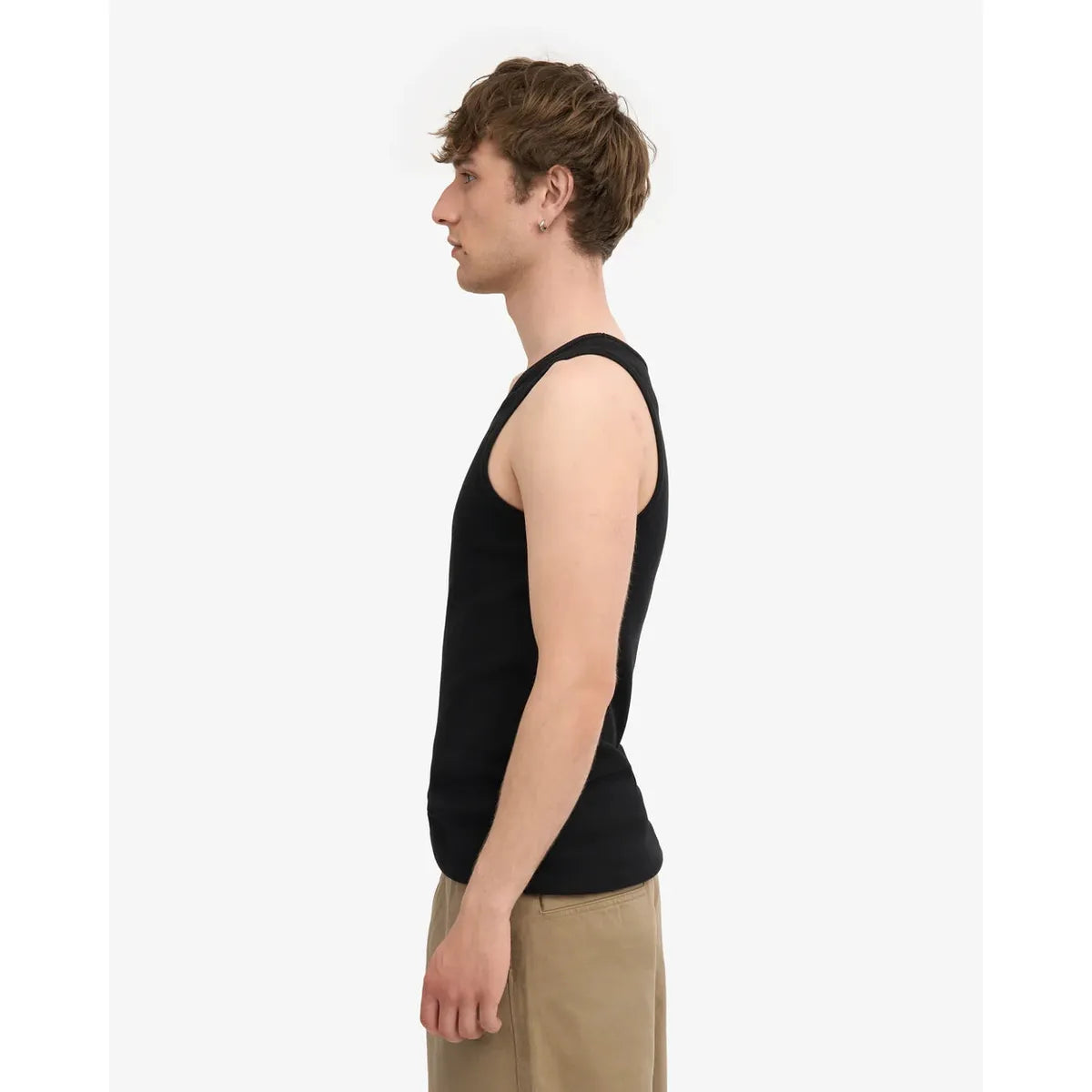 Colorful Standard Organic Rib Tank Top - Deep Black