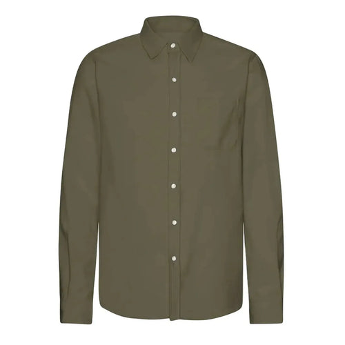 Colorful Standard Organic Flannel Shirt in Dusty Olive