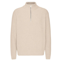 Colorful Standard Merino Quarter Zip in Ivory White