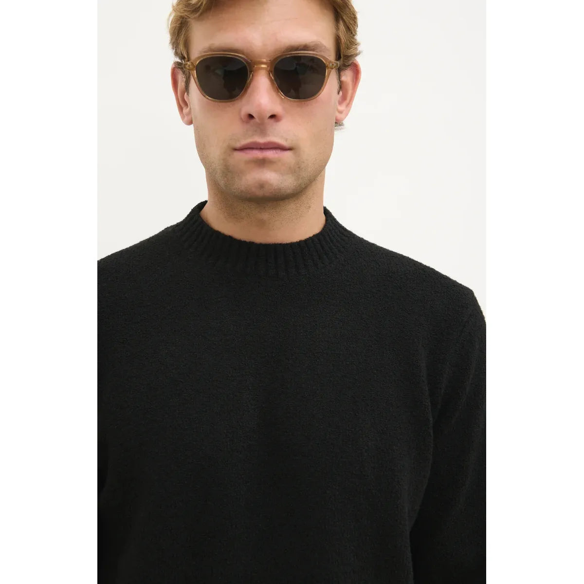 NOBL Cameron Crew Neck Jumper Black