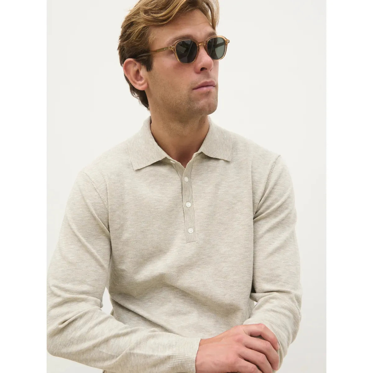 NOBL Cassian Long Sleeve Knit Oatmeal
