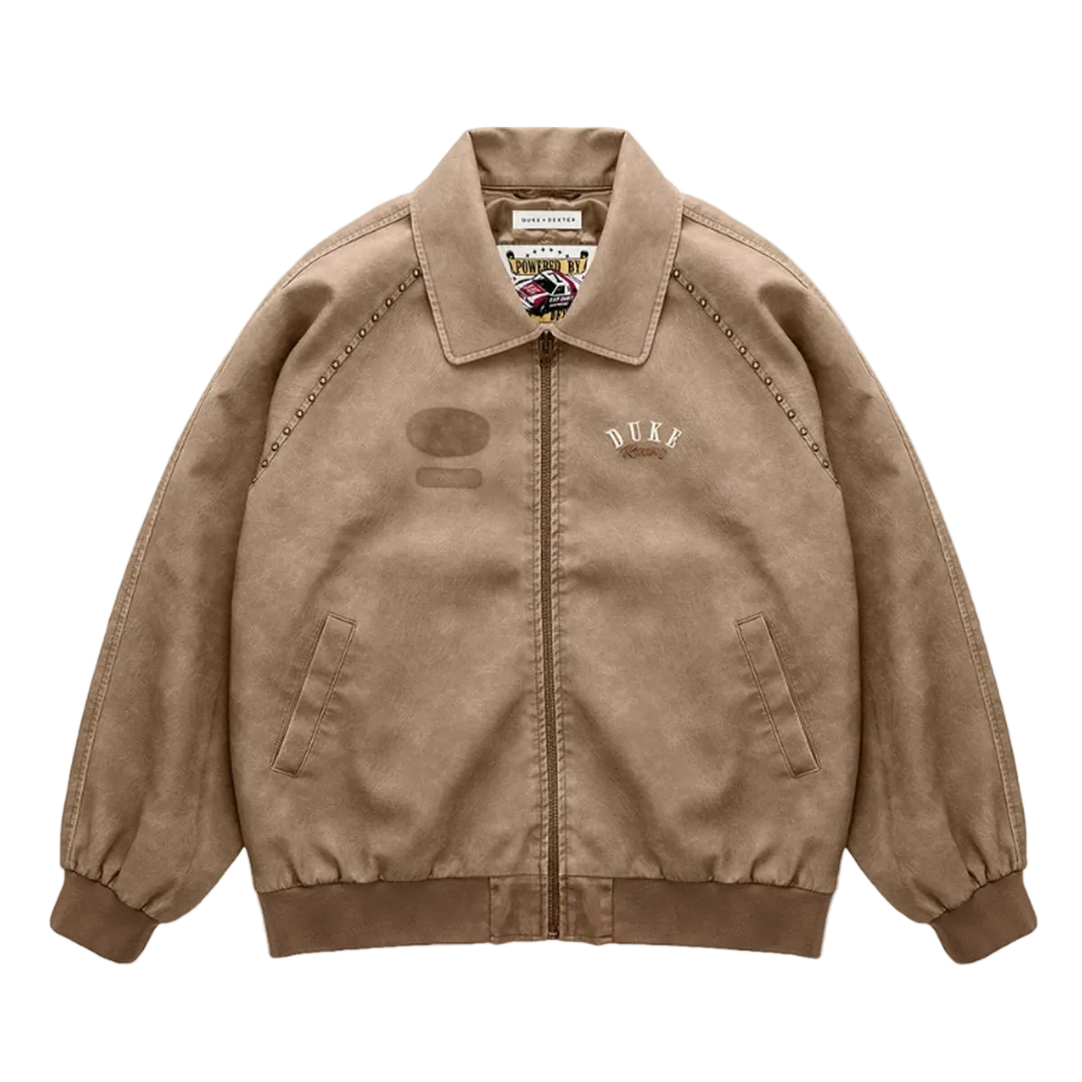Duke + Dexter DR4 Bomber Jacket in Sun Faded Tan