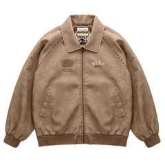 Duke + Dexter DR4 Bomber Jacket in Sun Faded Tan