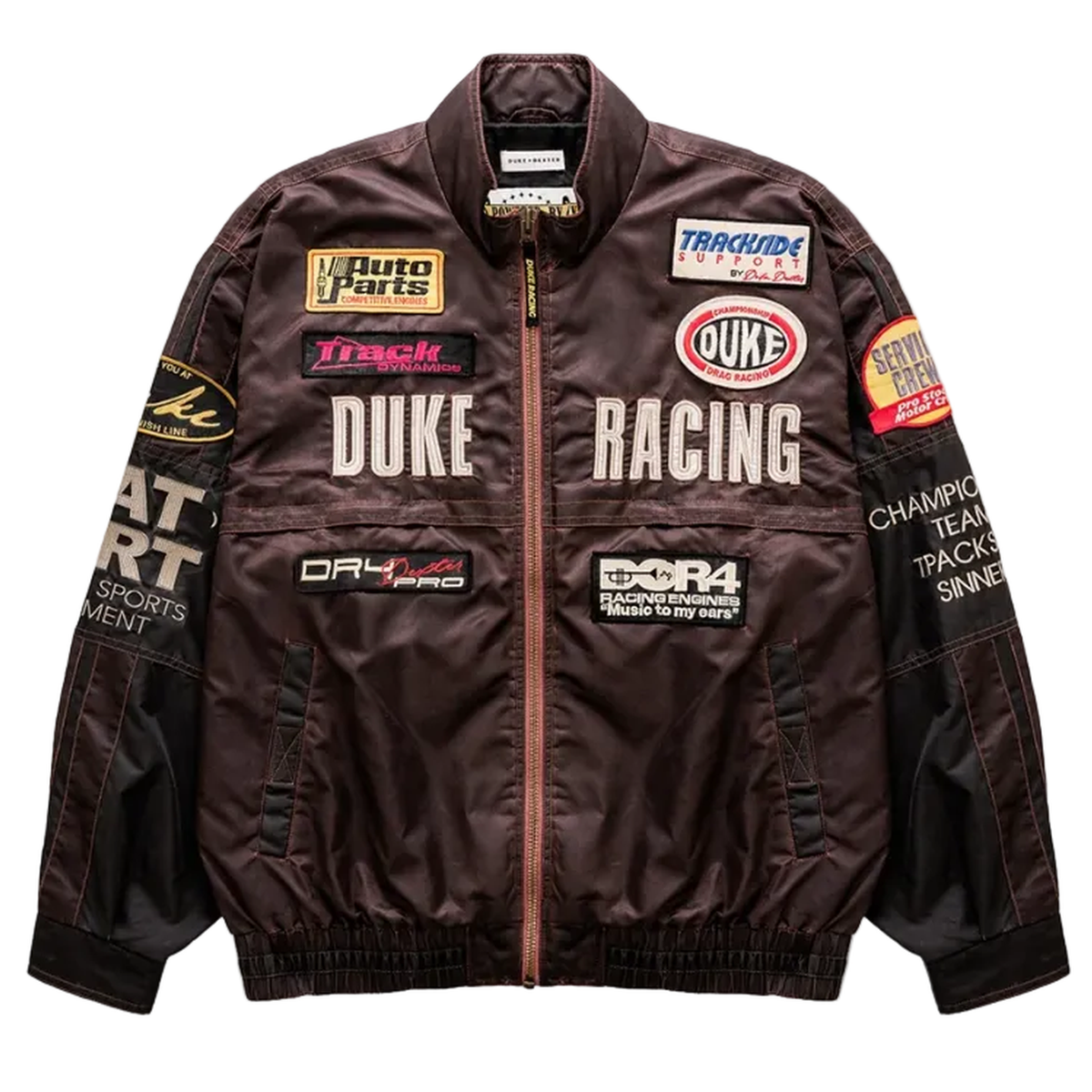 Duke + Dexter DR4 Trackside Bomber Jacket in Vintage Mauve