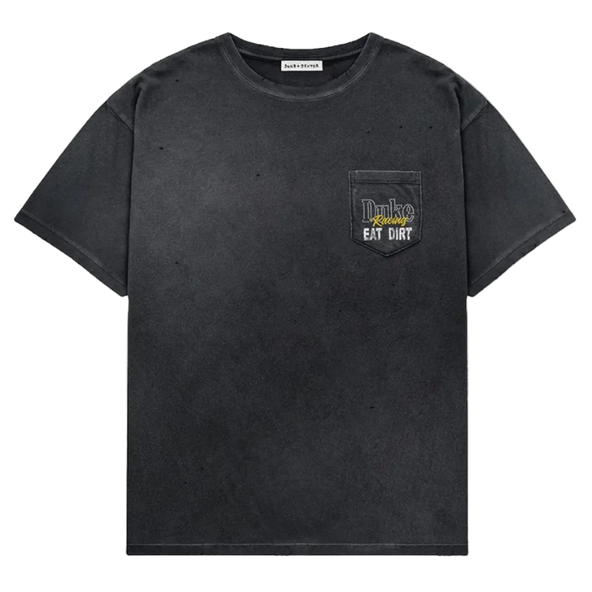 Duke + Dexter DR4 Eat Dirt T-Shirt in Washed Black