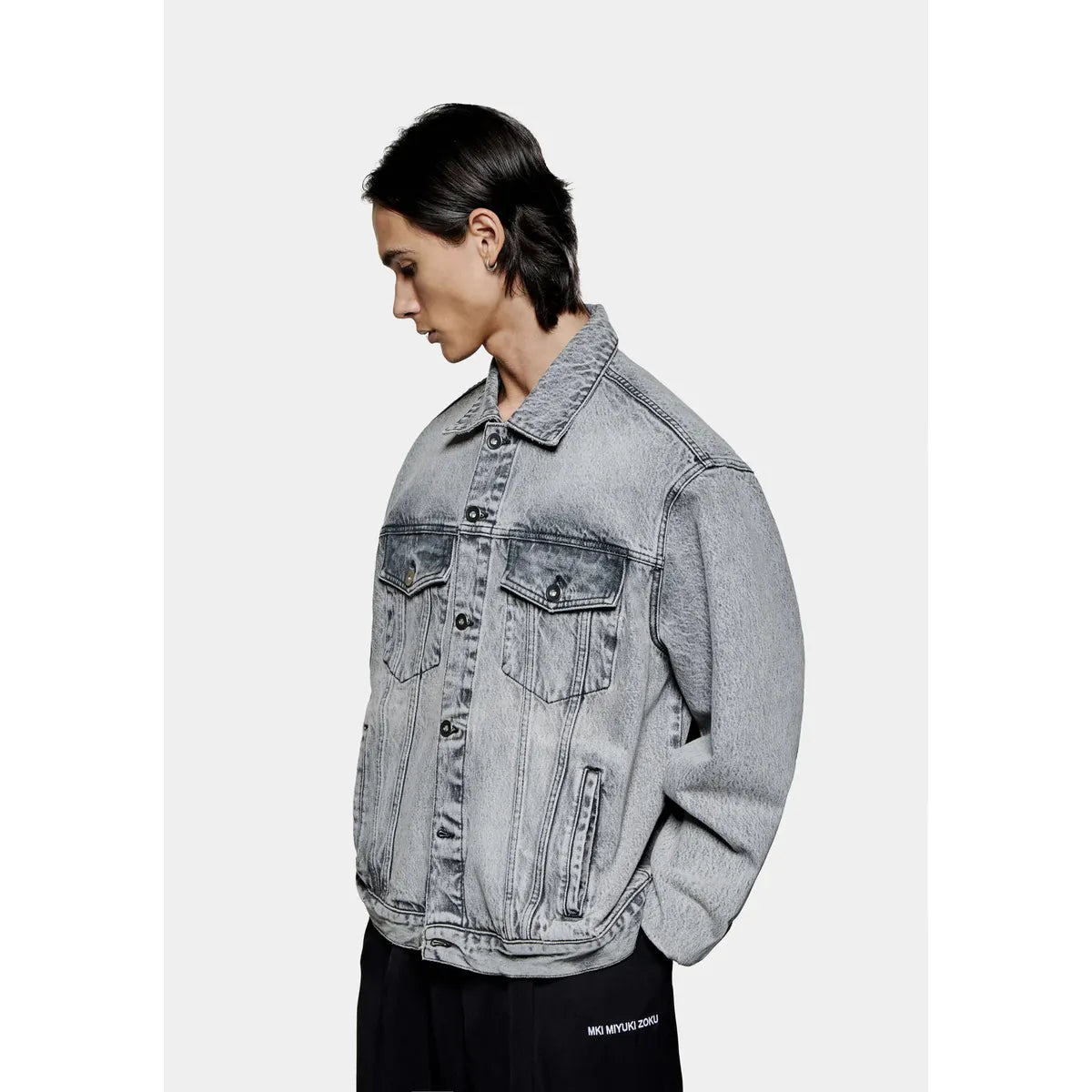 MKI DENIM BOX OVERSHIRT