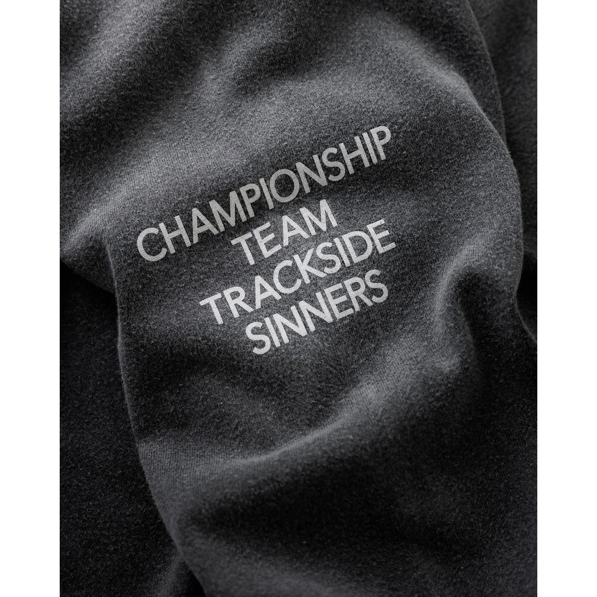 Duke + Dexter DR4 Washed Black Track Long Sleeve Top