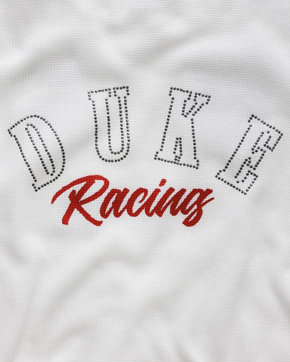 Duke + Dexter DR4 White Track Waffle Top