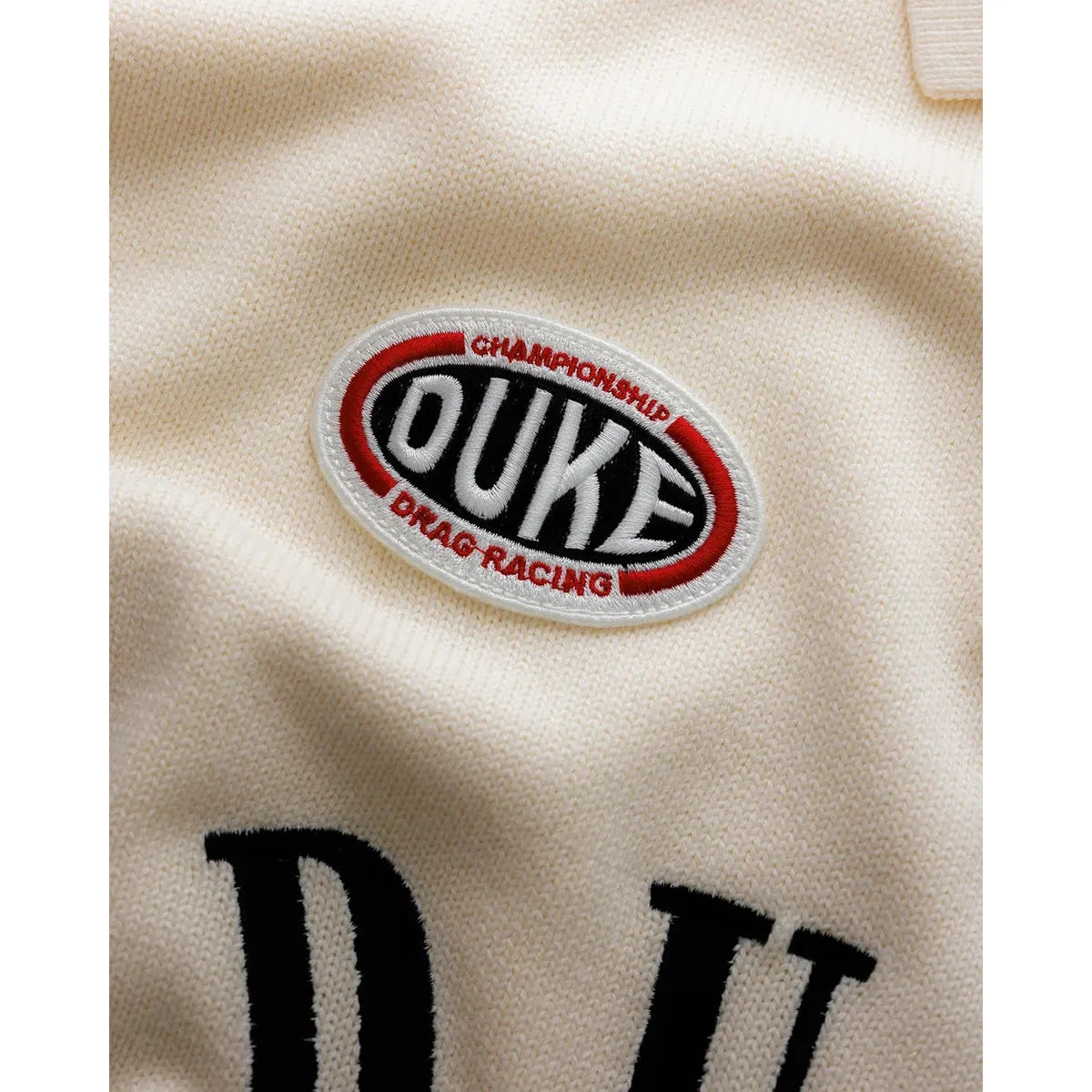 Duke + Dexter DR4 Cream Racing Polo