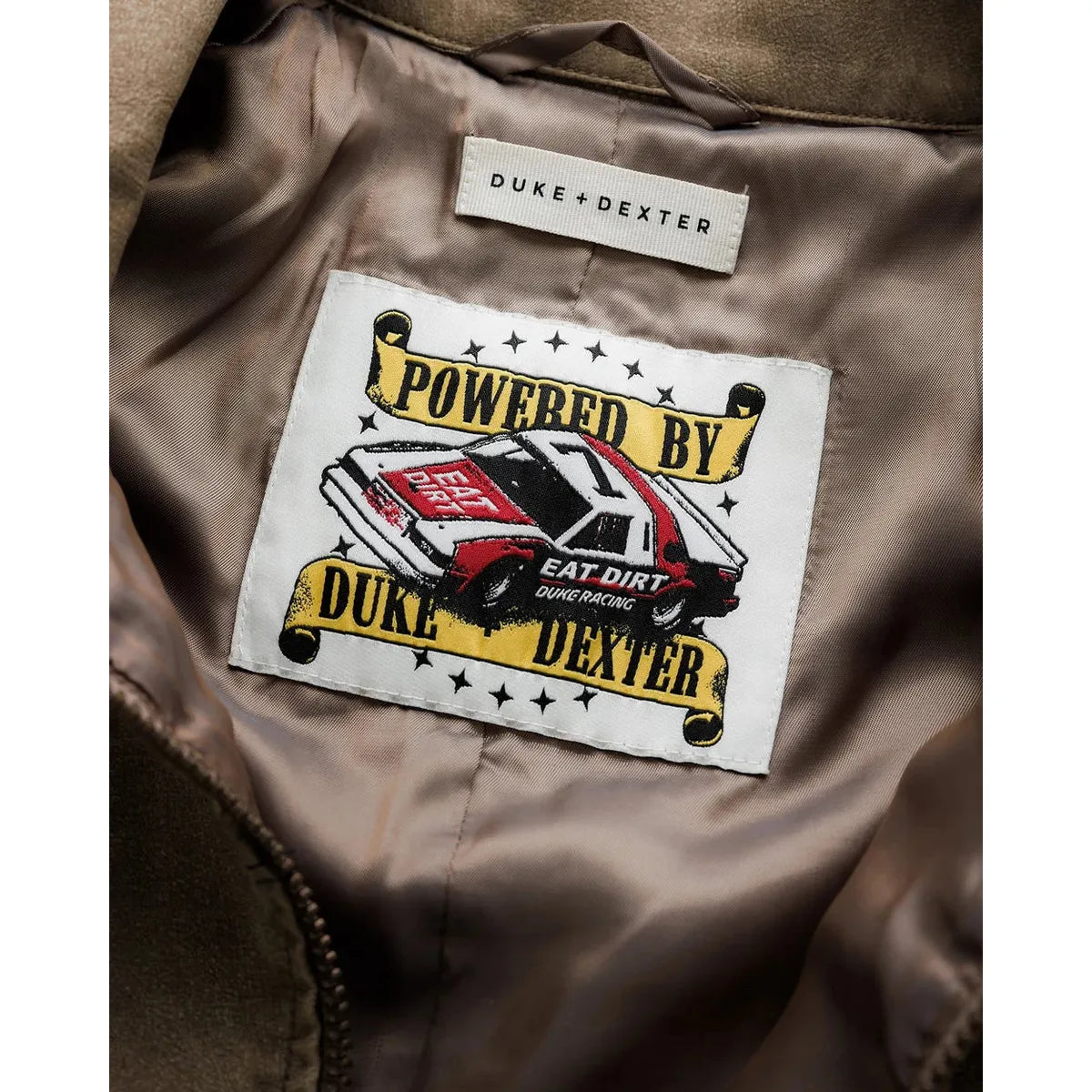 Duke + Dexter DR4 Sun Faded Tan Bomber Jacket
