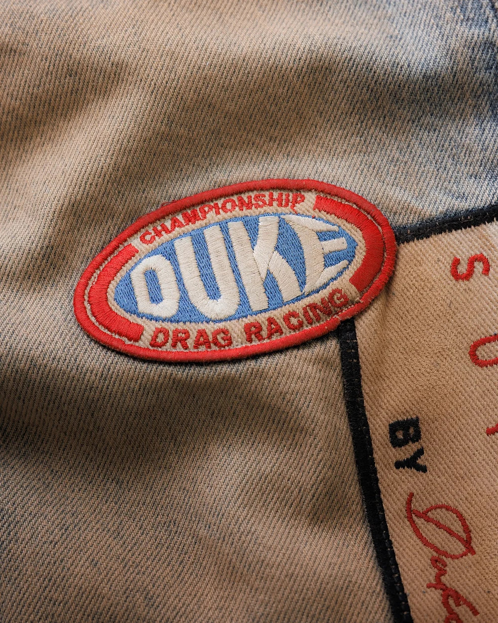 Duke + Dexter DR4 Trackside Washed Denim Blue Jeans