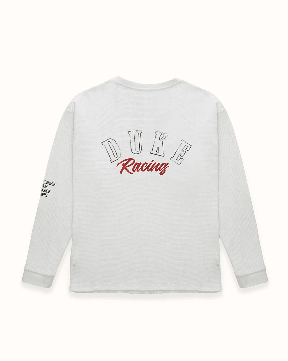 Duke + Dexter DR4 White Track Waffle Top