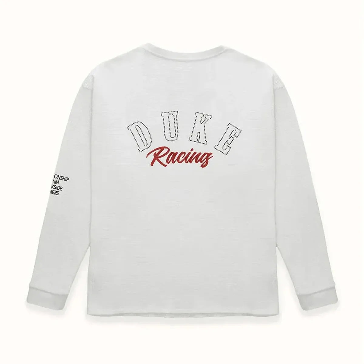 Duke + Dexter DR4 Track Waffle Top in White