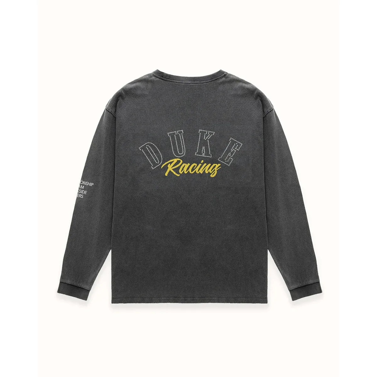 Duke + Dexter DR4 Washed Black Track Long Sleeve Top