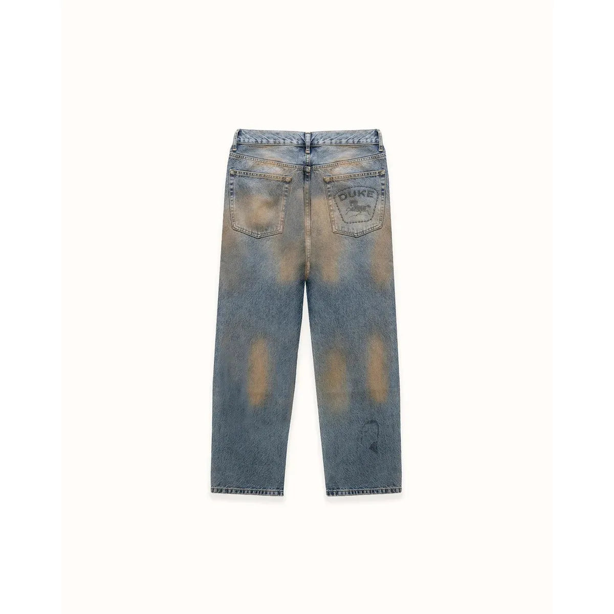 Duke + Dexter DR4 Trackside Washed Denim Blue Jeans