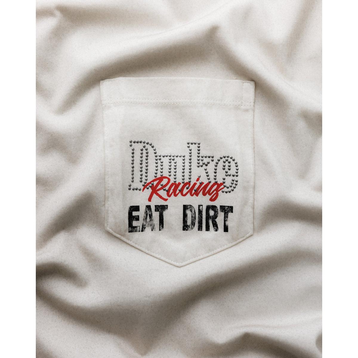 Duke + Dexter DR4 Eat Dirt Smoke White Pocket T-Shirt