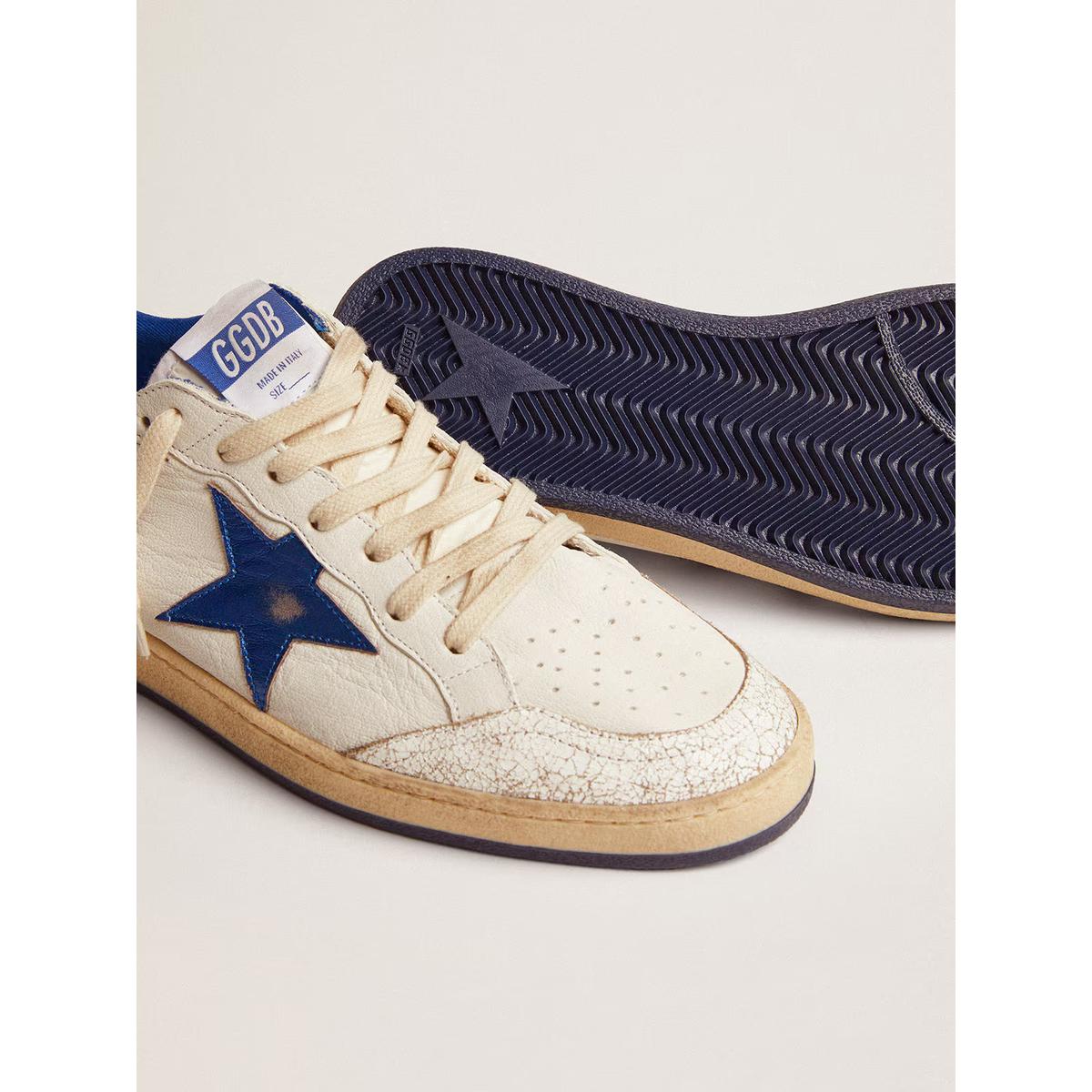 Golden Goose White\Bluette Ballstar Sneakers