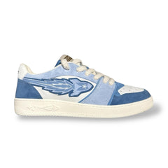 Enterprise Japan × Mr.something EGG Rocket Sneakers in Denim and Azzurro