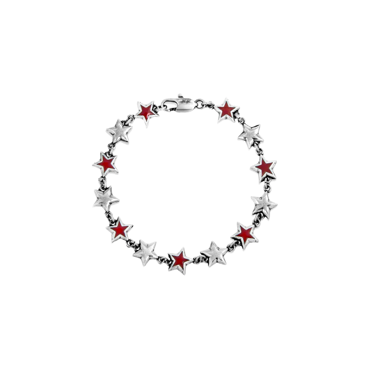Twojeys Red Enameled Stars Bracelet