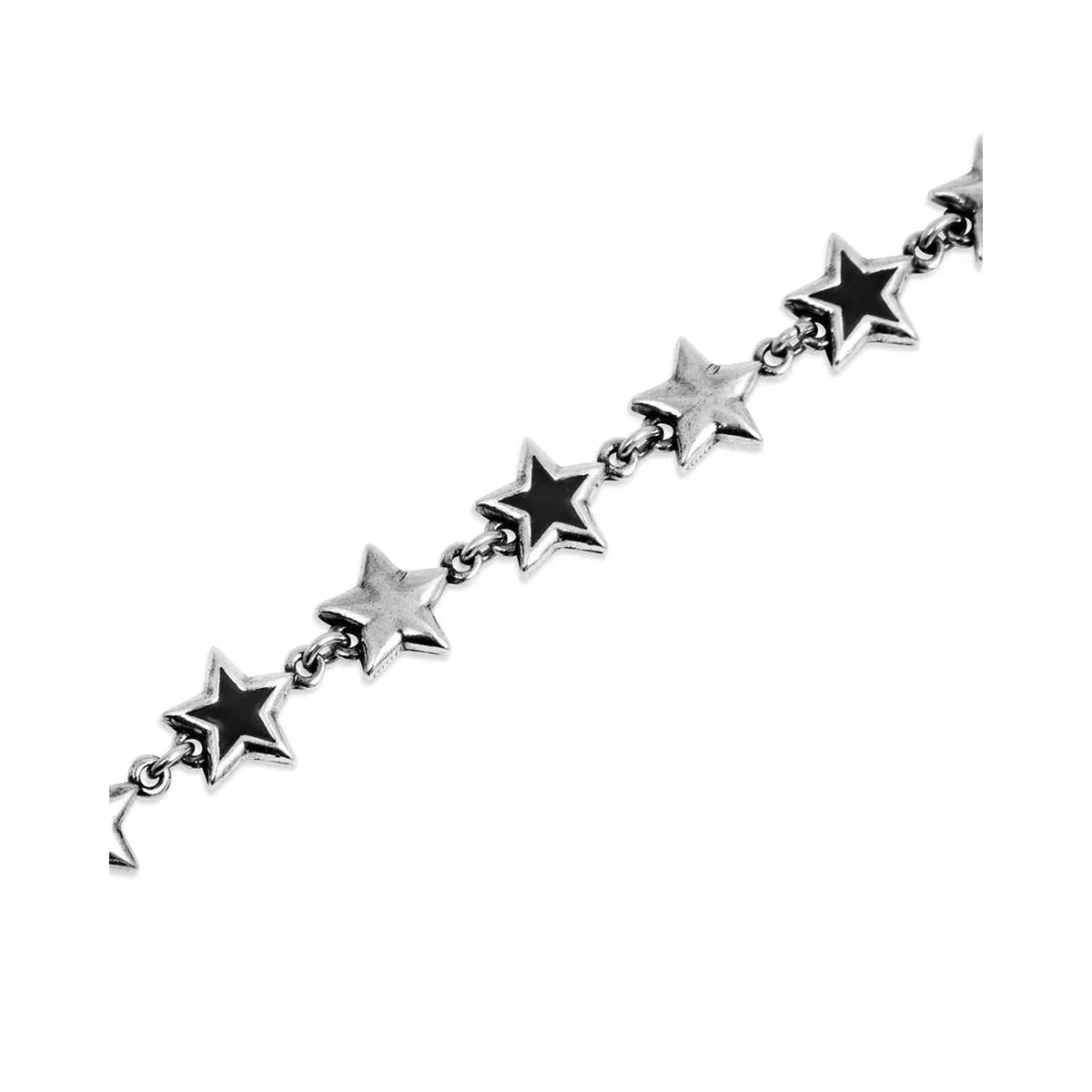 Twojeys Black Enameled Stars Bracelet